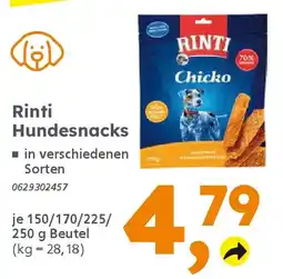 Globus Baumarkt Rinti Hundesnacks Angebot