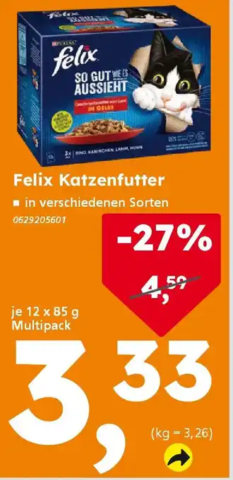 Globus Baumarkt Purina Felix Katzenfutter Angebot