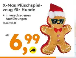 Globus Baumarkt X-Mas Plüschspiel- zeug für Hunde Angebot