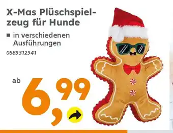 Globus Baumarkt X-Mas Plüschspiel- zeug für Hunde Angebot