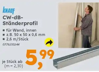 Globus Baumarkt KNAUF CW-dB- Ständerprofil Angebot