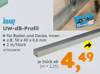Globus Baumarkt KNAUF UW-dB-Profil Angebot