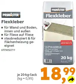 Globus Baumarkt PRIMASTER Flexkleber Angebot