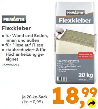 Globus Baumarkt PRIMASTER Flexkleber Angebot
