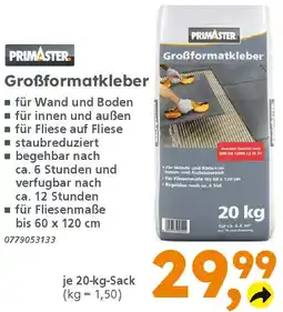 Globus Baumarkt PRIMASTER Großformatkleber Angebot