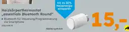 Globus Baumarkt Heizkörperthermostat ,,essentials Bluetooth Round" Angebot
