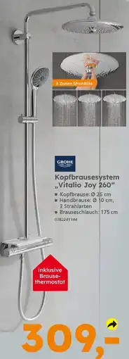 Globus Baumarkt GROHE Kopfbrausesystem ,,Vitalio Joy 260" Angebot