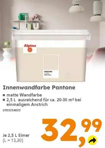 Globus Baumarkt Alpina Innenwandfarbe Pantone Angebot
