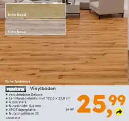 Globus Baumarkt PRIMASTER Vinylboden Angebot