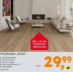 Globus Baumarkt Vinylboden „Eiche" Angebot