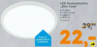 Globus Baumarkt LED Deckenleuchte ,,Slim Case" Angebot