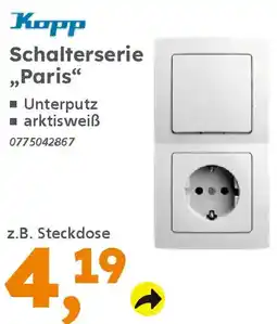 Globus Baumarkt Корр Schalterserie ,,Paris" Angebot