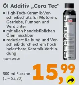 Globus Baumarkt LIQUI MOLY Öl Additiv „Cera Tec" Angebot