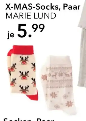 Peek & Cloppenburg Hamburg MARIE LUND X-MAS-Socks, Paar Angebot