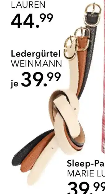 Peek & Cloppenburg Hamburg WEINMANN Ledergürtel Angebot