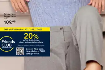 Peek & Cloppenburg Hamburg MACv Jersey-Hose Baggy Smart Angebot