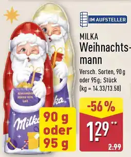 Aldi Nord MILKA Weihnachtsmann Angebot