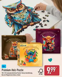 Aldi Nord Premium-Holz-Puzzle Angebot