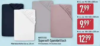 Aldi Nord NOVITESSE Supersoft-Spannbetttuch Angebot