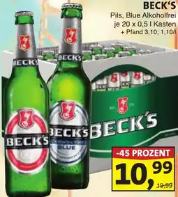 Lösch Depot BECK'S Pils, Blue Alkoholfrei Angebot