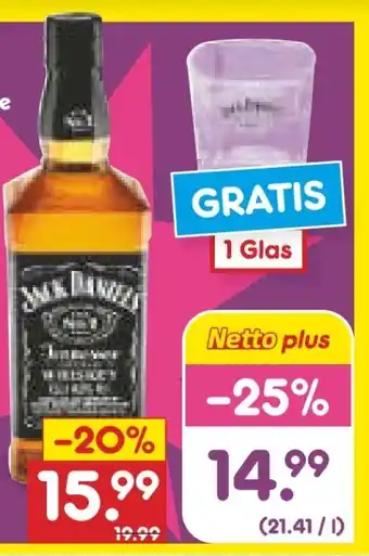 Netto Marken-Discount Jack Daniel's Old Tennessee Whiskey N7 Angebot