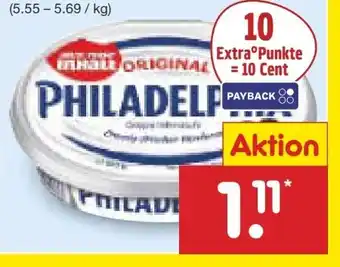 Netto Marken-Discount Philadelphia Frischkäsezubereitung Angebot