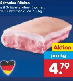 Netto Marken-Discount Schweine-Rücken Angebot