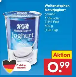 Netto Marken-Discount Weihenstephan Naturjoghurt Angebot