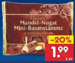 Netto Marken-Discount Schluckwerder Mini Nougat Baumstämme Angebot