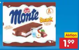 Netto Marken-Discount Zott Monte Schoko Snack Angebot