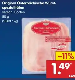 Netto Marken-Discount Berger Original Österreichische Wurstspezialitäten Angebot