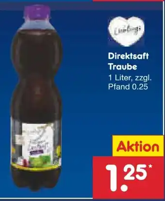 Netto Marken-Discount Lieblings Traubensaft Angebot