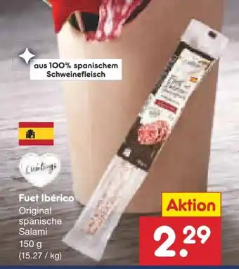 Netto Marken-Discount Lieblings Fuet Iberico spanische Salami Angebot