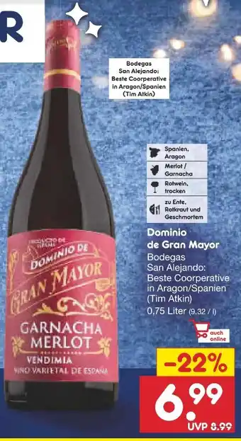 Netto Marken-Discount Bodegas Alejandro Dominio de Gran Mayor Angebot