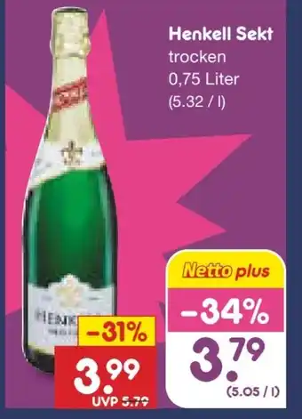 Netto Marken-Discount Henkell Sekt Angebot