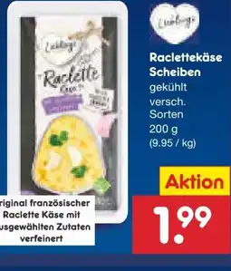 Netto Marken-Discount Lieblings Raclettekäse Scheiben Angebot
