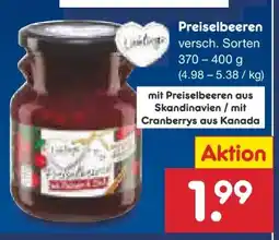 Netto Marken-Discount Lieblings Preiselbeeren Angebot