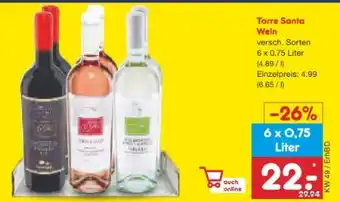 Netto Marken-Discount Torre Santa Weine Angebot