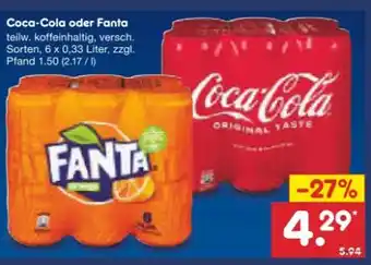 Netto Marken-Discount Coca-Cola Cola Angebot
