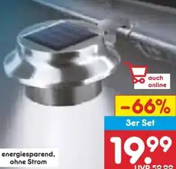 Netto Marken-Discount easy! MAXX Edelstahl-Dachrinnenleuchten Angebot