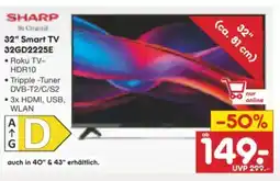 Netto Marken-Discount Sharp HD-Ready Smart LED-TV 32GD2225E Angebot