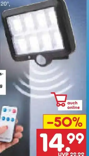 Netto Marken-Discount easy! MAXX LED-Solarstrahler Angebot