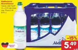 Netto Marken-Discount Adelholzener Mineralwasser Angebot