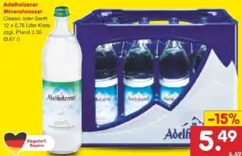 Netto Marken-Discount Adelholzener Mineralwasser Angebot