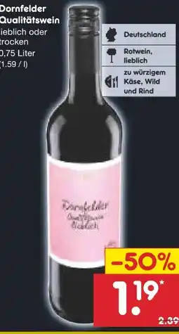 Netto Marken-Discount Dornfelder Qualitätswein Angebot