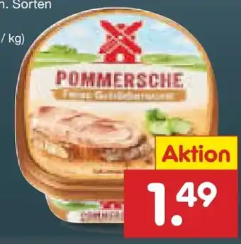 Netto Marken-Discount Rügenwalder Mühle Pommersche Leberwurst Angebot
