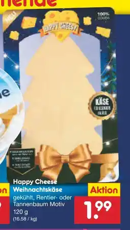 Netto Marken-Discount Happy Cheese Weihnachtskäse Angebot