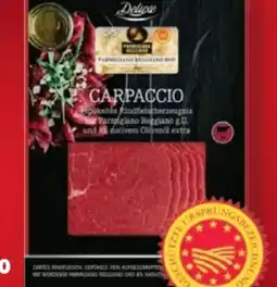 Lidl Deluxe Carpaccio vom Rind Angebot