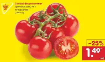 Netto Marken-Discount MarktTag Cocktail-Rispentomaten Angebot