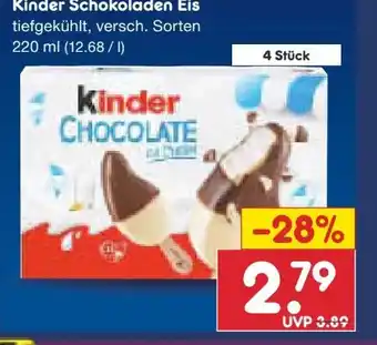 Netto Marken-Discount Ferrero Kinder Schokolade Eis Angebot
